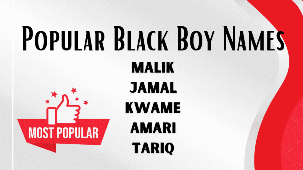 Popular Black Boy Names